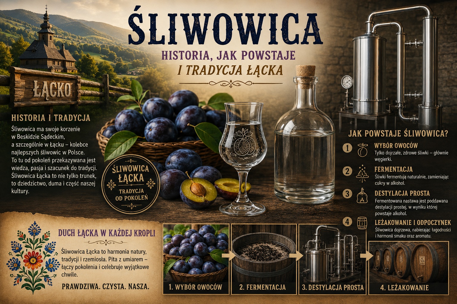 Jak powstaje śliwowica łącka