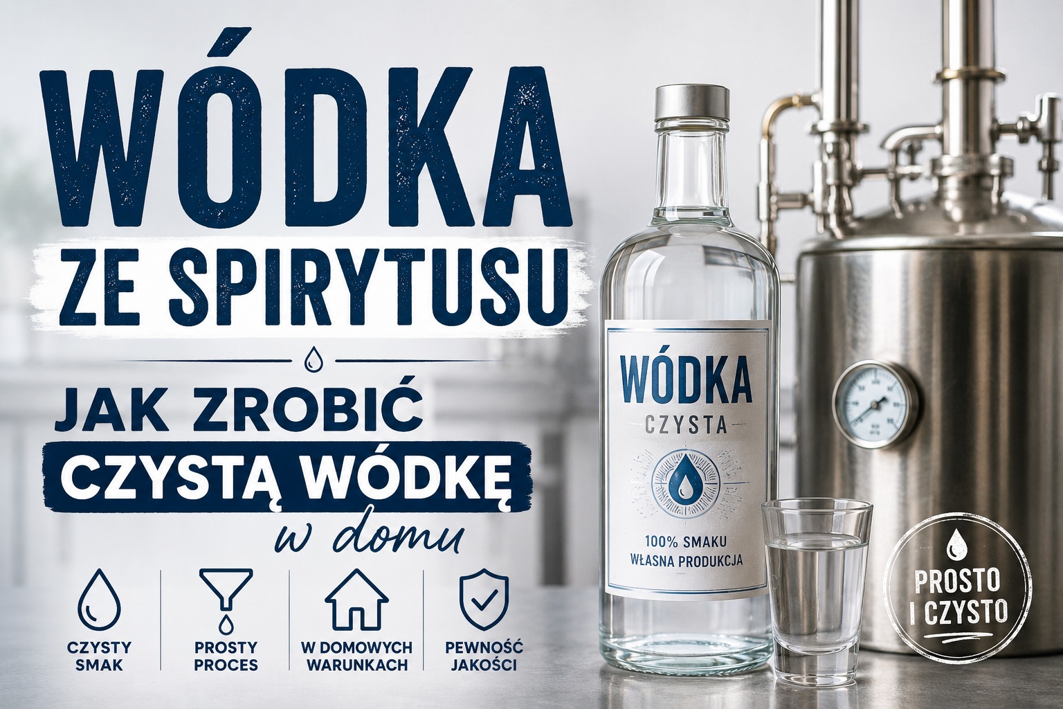Jak zrobić czystą wódkę ze spirytusu