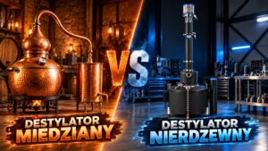 Destylator miedziany kontra nierdzewny