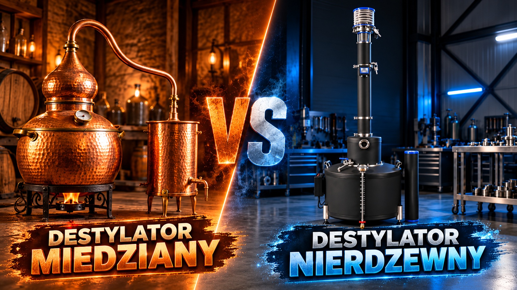 Destylator miedziany kontra nierdzewny